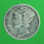 1948 เหรียญกษาปณ์ 1 ไดม์ ปี 1942 สหรัฐอเมริกา   16