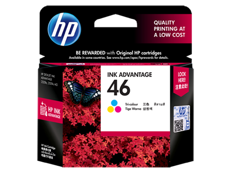 HP 46 ตลับหมึกอิงค์เจ็ท 3สี Tri-Color Original Ink