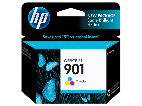 HP 901 ตลับหมึกอิงค์เจ็ท 3สี Tri-Color Original Ink
