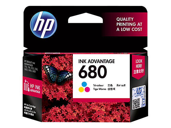 HP 680 ตลับหมึกอิงค์เจ็ท 3สี Tri-Color Original Ink