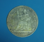 7184 เหรียญกษาปณ์เงินตรา ต่างประเทศ ปี ค.ศ.1901 เนื้อเงิน หนัก 26.2 กรัม 17