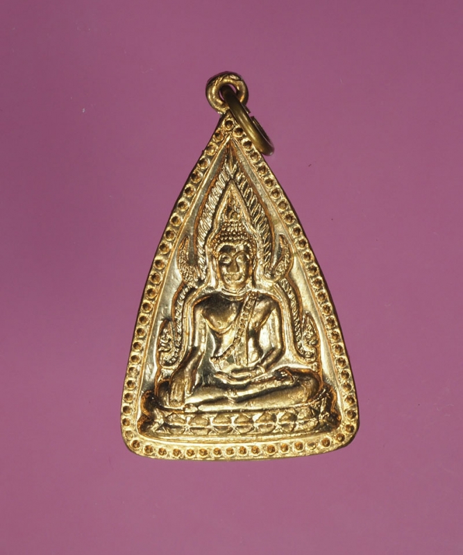 10583 เหรียญพระพุทธชินราช วัดวังทอง พิษณุโลก ปี 2518 เนื้อทองแดงผิวไฟ 54