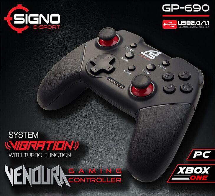 SIGNO จอยเกมส์ Gamepad VENDURA Gaming Controller รุ่น GP-690