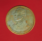 11461 เหรียญในหลวงรัชกาลที่ ๙ ฉลองสิริราชสมบัติ หลังพระพุทธรูปเเกะสลัก วัดเขาชีจ