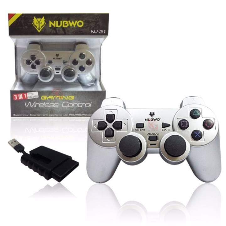 จอยเกมส์ไร้สาย NUBWO JOY Wireless NJ-31 (3 IN 1) USB,PS2,PS3 รุ่น NJ-31
