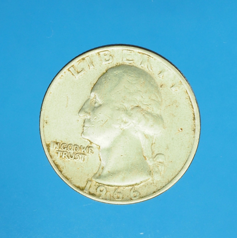 12493 เหรียญควอเตอร์ดอลล่าห์  ปี 1966 ประเทศสหรัฐอเมริกา 17