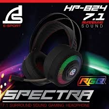 Signo E-Sport Headset HP-824 SPECTAR RGB 7.1 Surround Sound Gaming ประกัน 2ปี