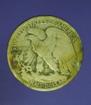 13121 เหรียญฮาฟดอลล่าห์ ประเทศสหรัฐอเมริกา ปี ค.ศ. 1935 เนื้อเงิน 17