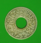 13937 เหรียญกษาปณ์ ราคาหน้าเหรียญ 10 สตางค์ ปี 2484 เนื้อเงิน 17
