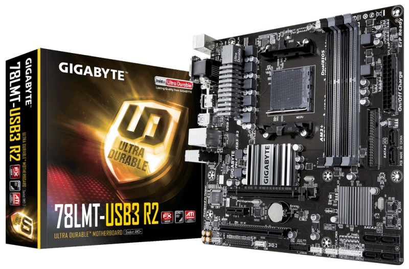 Motherboard GIGABYTE GA-78LMT-USB3 R2 AM3+/AM3 AMD 760G USB 3.1 HDMI Micro ATX AMD