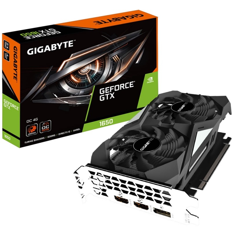 GIGABYTE GeForce GTX 1650 OC 4G Graphics Card, 2X Windforce Fans, 4GB 128-Bit GDDR5, Gv-N1650OC-4GD Video Card