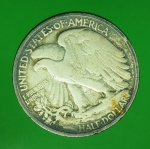 15126 เหรียญกษาปณ์ประเทศสหรัฐอเมริกา ฮาฟดอลล่าห์ ปี ค.ศ. 1929 เนื้อเงิน 17