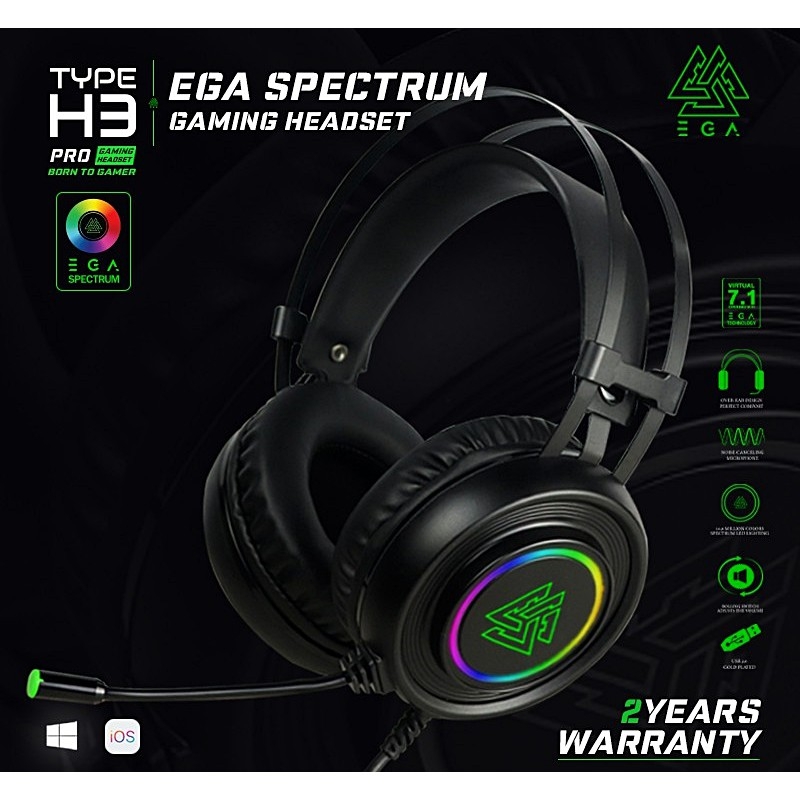 หูฟังเกมมิ่ง EGA TYPE H3 GAMING HEADSET 7.1 Surround Sound