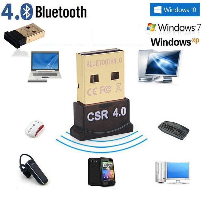 Bluetooth CSR 4.0 Dongle อะแดปเตอร์ V4.0 USB 2.0 / 3.0 สำหรับ Win 7/8/10 / XP สำหรับ Vista 32/64