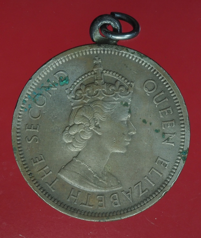 20040 เหรียญกษาปณ์ ประเทศฮองกง ปี ค.ศ. 1960 ราคาหน้าเหรียญ 1 ดอลล่าห์ 5.1