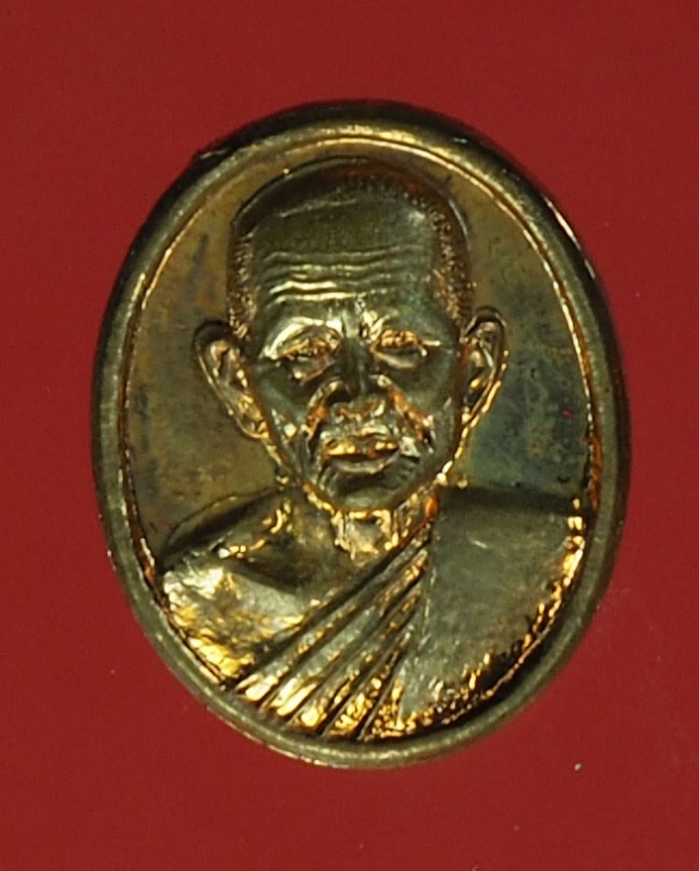 20125 เหรียญเม็ดแตง หลวงพ่อซำ วัดตลาดใหม่ อ่างทอง เนื้อทองแดง 89