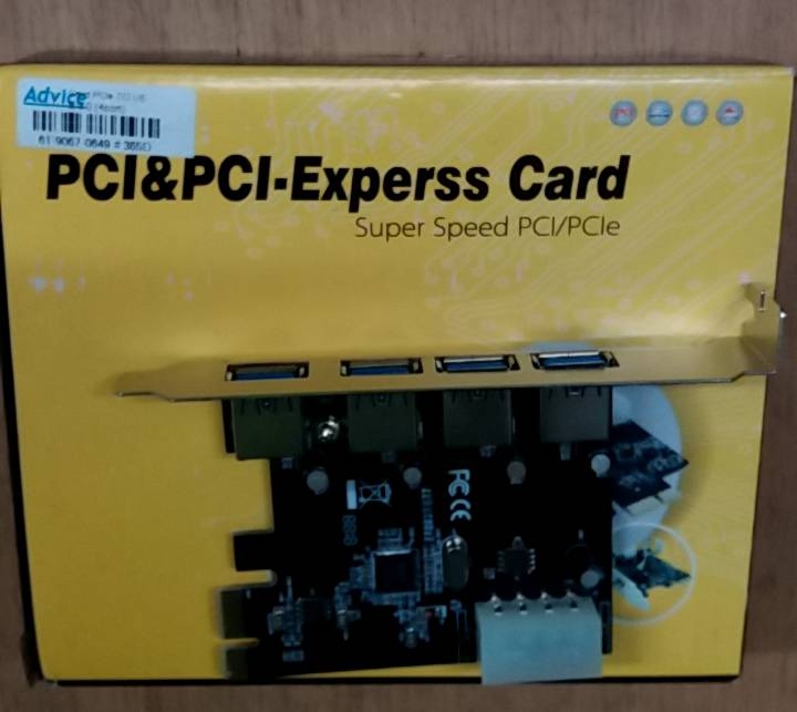PCI Express PciE SuperSpeed USB 3.0 Card 4port สำหรับ PC ที่ไม่มี port Usb3