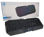 USB Keyboard HP Gaming K110 Wired Port 1.8M แป้นขนาดใหญ่ใช้งานง่าย มีไฟหลากสี สว