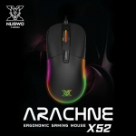 เมาส์เกมมิ่ง NUBWO ARACHNE X52 MACRO มีไฟ RGB ปรับ DPI ได้ ใช้งานง่าย เหมาะสำหรั