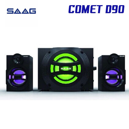 SAAG D90 COMET SPEAKER 5W+3Wx2 BLUETOOTH USB/AUX/FM/SD (2.1) SAAG COMET (D90) USB
