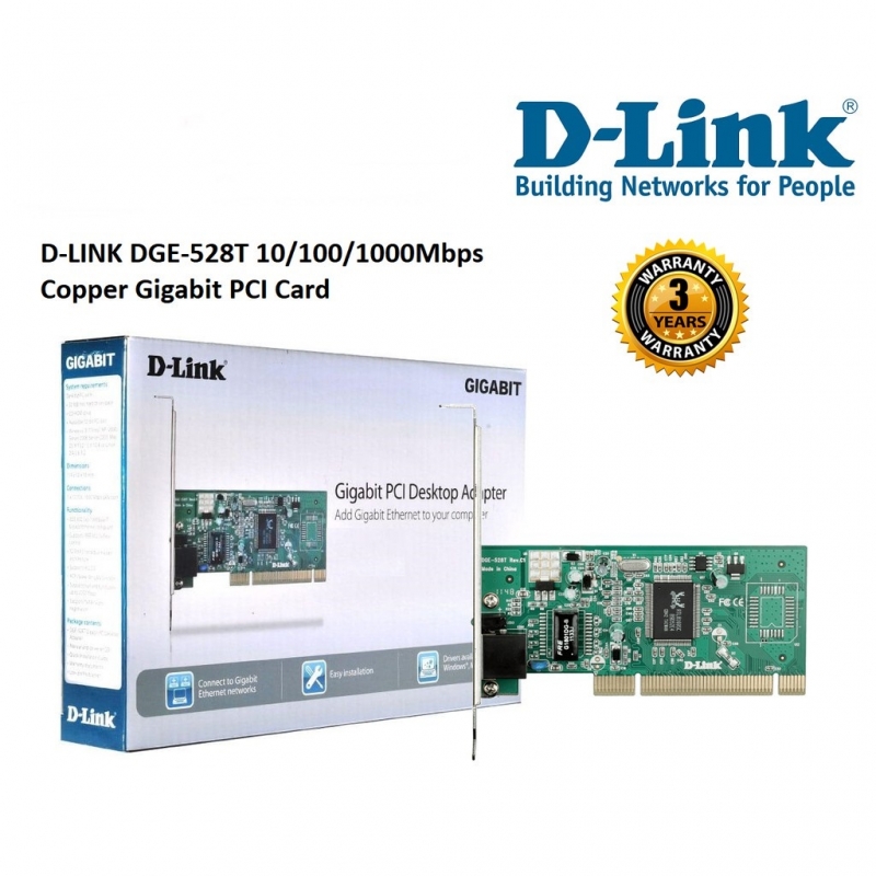 D Link Dge 528t Pci Lan Card 101001000mbps Gigabit Network Adapter