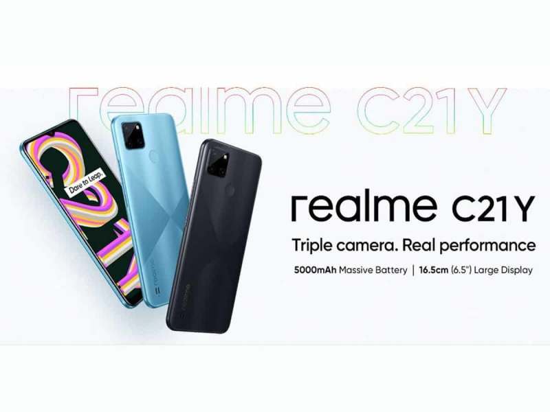 Realme C21Y 6.5 นิ้ว (1600 x 720px) Ram 4GB+Rom64GB แบต 5,000mAh (ประกันศูนย์ไทย 1ปี)