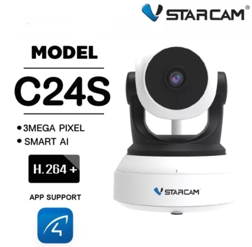 Smart IP Camera VSTARCAM C24S กล้องวงจรปิด Image Sensor 1/2.9' Progressive Scan CMOS