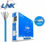 LINK CAT6 UTP Cable 100m/Box LINK (US-9106A-1) สายสีฟ้า สายแลน ความยาว 100 เมตร