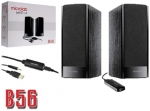 MICROLAB SPEAKER (ลำโพง) MICROLAB B56 2.0 USB Stereo speakers for USB port (BLAC