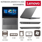 Notebook Lenovo V14 82C6A00BTA (Gray) จอ 14.0' ระดับ HD ระบบประมวลผล AMD Athlon 