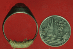 27452 แหวนหัวพลอย ตัวเรือนทำด้วยเงิน เก่า เป็นของสะสม 17