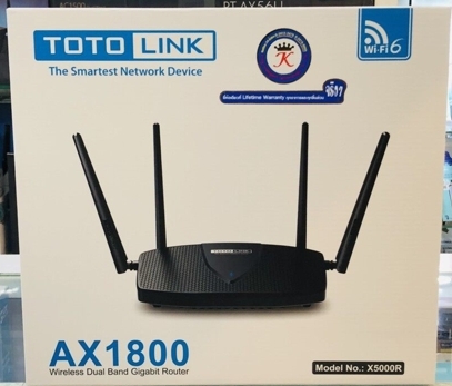 TOTOLINK (X5000R) Router Wireless AX1800 Dual Band Gigabit WI-FI 6 4 LAN Gigabit Router Lifetime Forever
