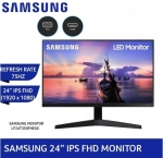 SAMSUNG Monitor 24'' SAMSUNG LF24T350FHEXXT Gaming Monitor (IPS, VGA, HDMI) 75Hz