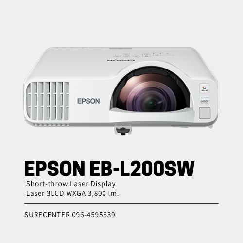 Epson EB-L200SW 3LCD WXGA (3,800 lumens) Short-throw Laser Display