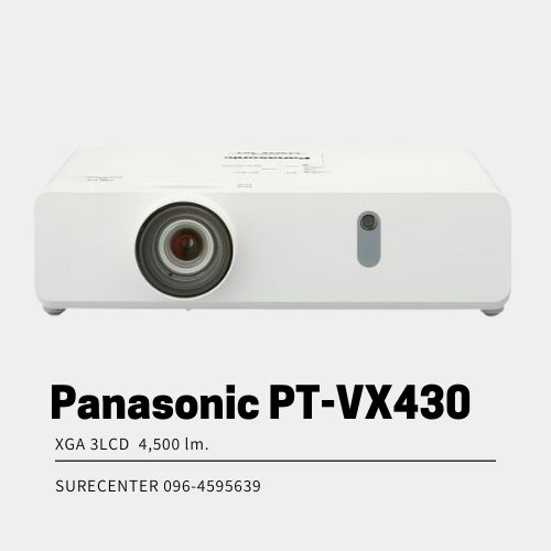 Panasonic PT-VX430 XGA LCD Projector Lan + 2HDMI (4,500 lumens)