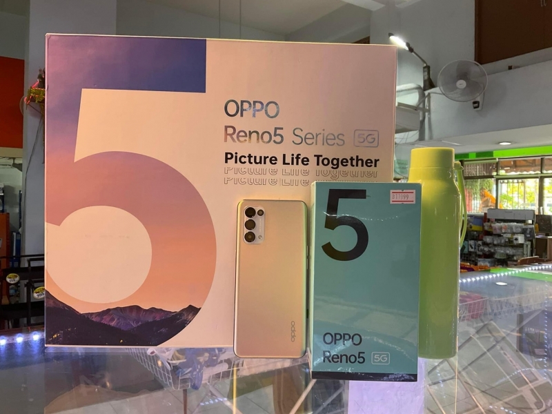 OPPO Reno5 5G Ram 8 GB+Rom128 GB จอ 6.43 CPU Snapdragon 765G 5G octa core 2.4GHz. เครื่องศูนย์ไทย ประกัน 1ปี free Gift Set+เคสใส+ฟิล์มใสติดมากับเครือง